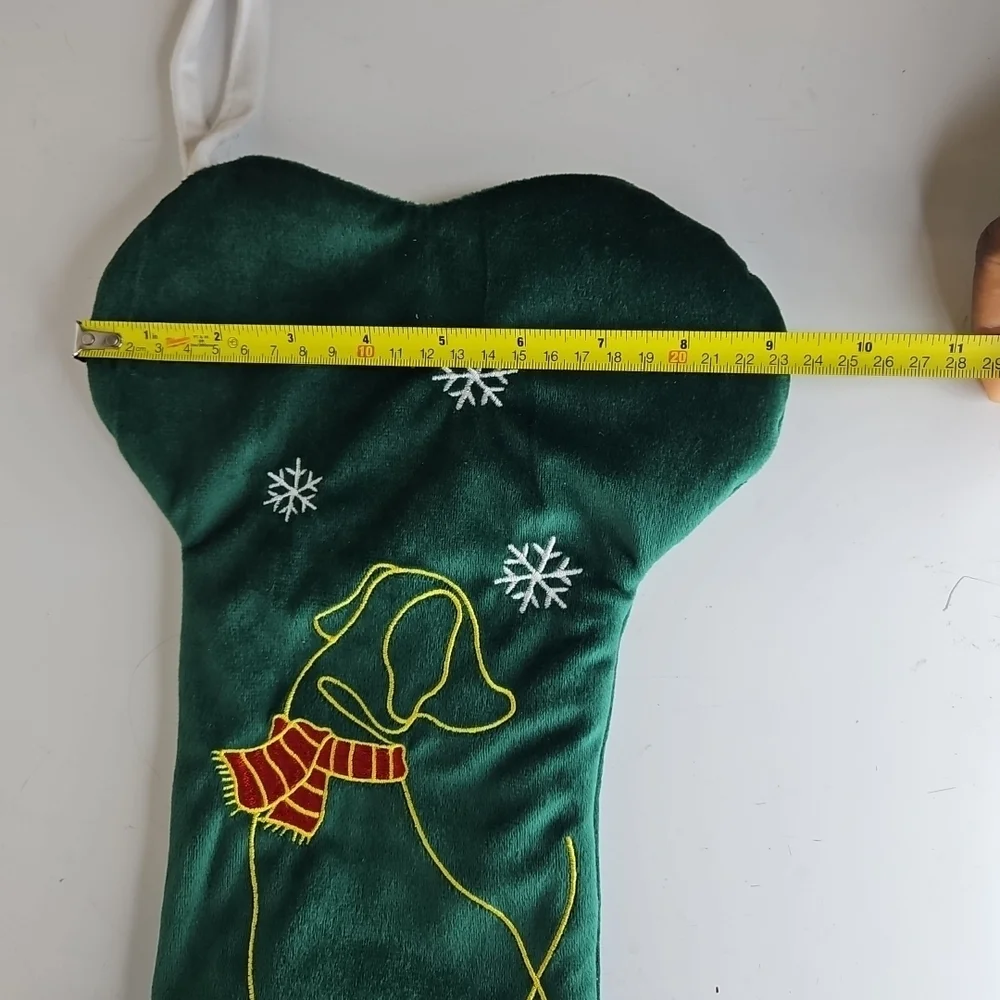 Green Dog Bone Shaped Pet Gift Bag